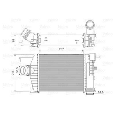 14461-1381R Intercooler Assy Cho Renault Captur Clio IVV Duster 1.5 DCI 2013